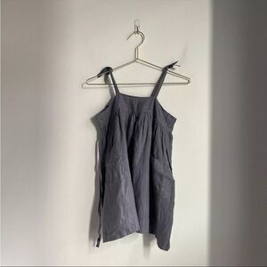 Morgane Le Fay vintage indigo linen babydoll top